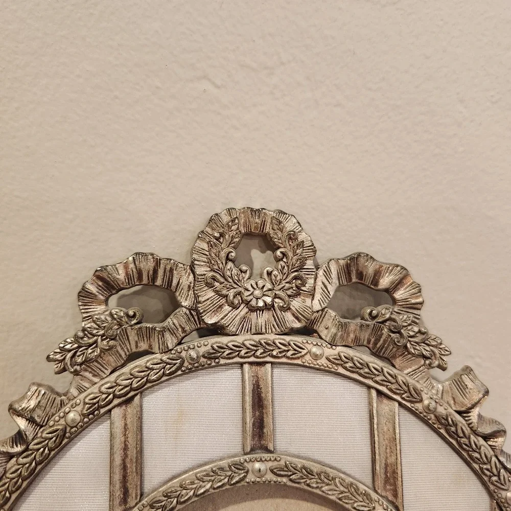 Vintage Ornate Oval Frame, No Glass